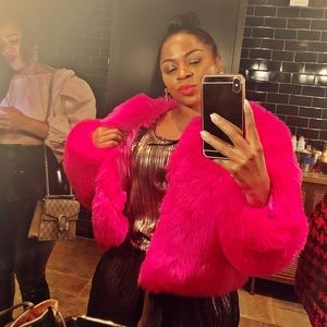 Bright Pink Faux Fur